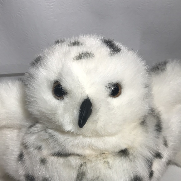 Folkmanis Snowy Owl Puppet 360 Degree Turning Head Puppet - Picture 2 of 9